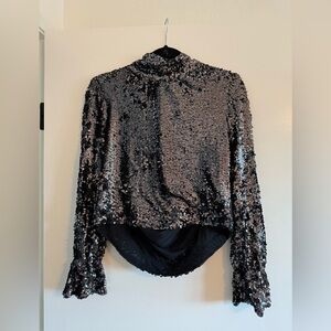 Free People Sequin Top